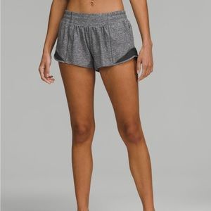 Like New Lululemon Size 2 Gray Heather Hotty Hot shorts